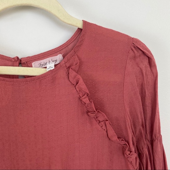 Taylor & Sage Ruffle Layered Blouse - Picture 3 of 8